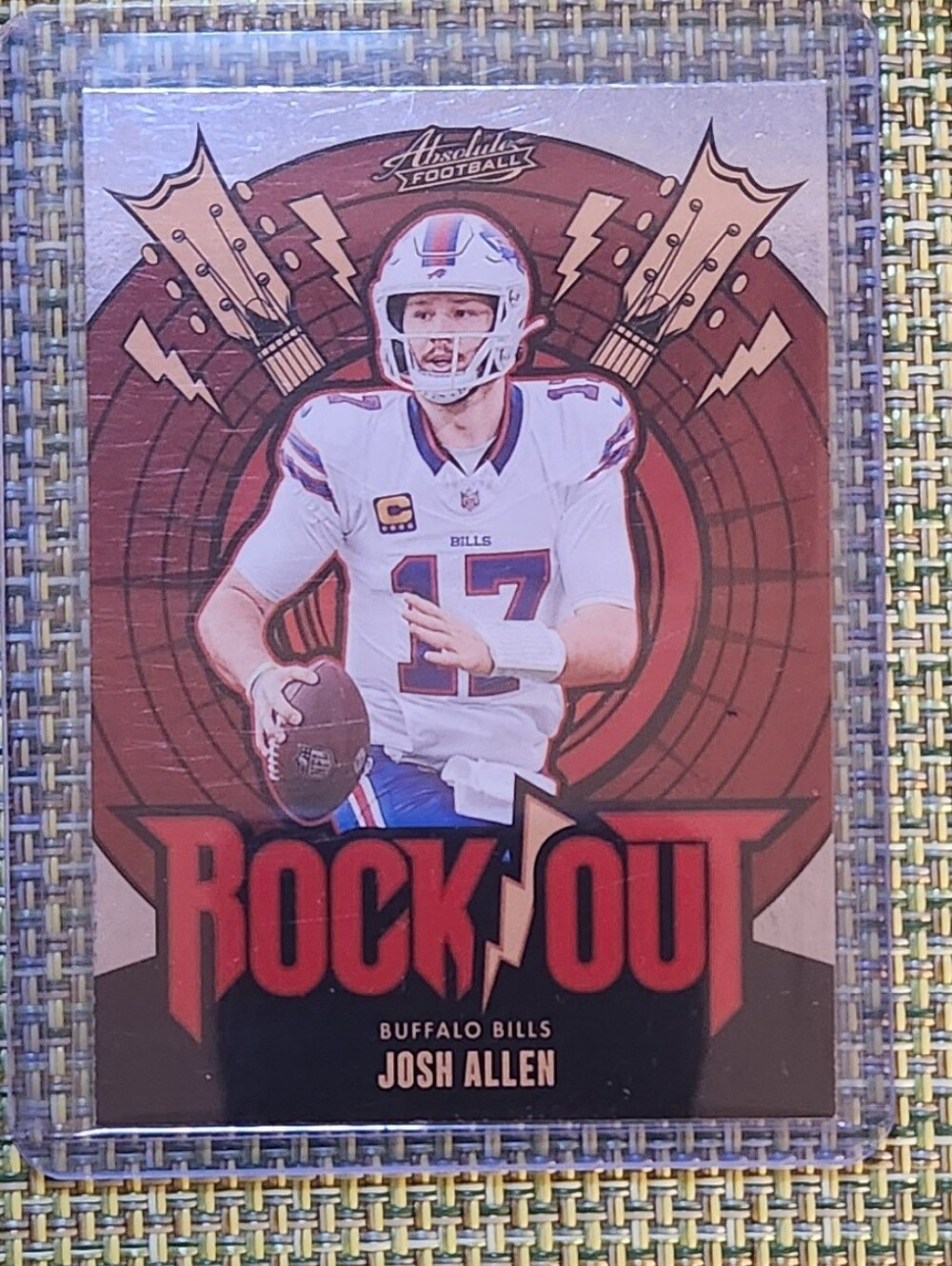 Panini Rock Out Josh Allen Card — Red, Blue, Brown